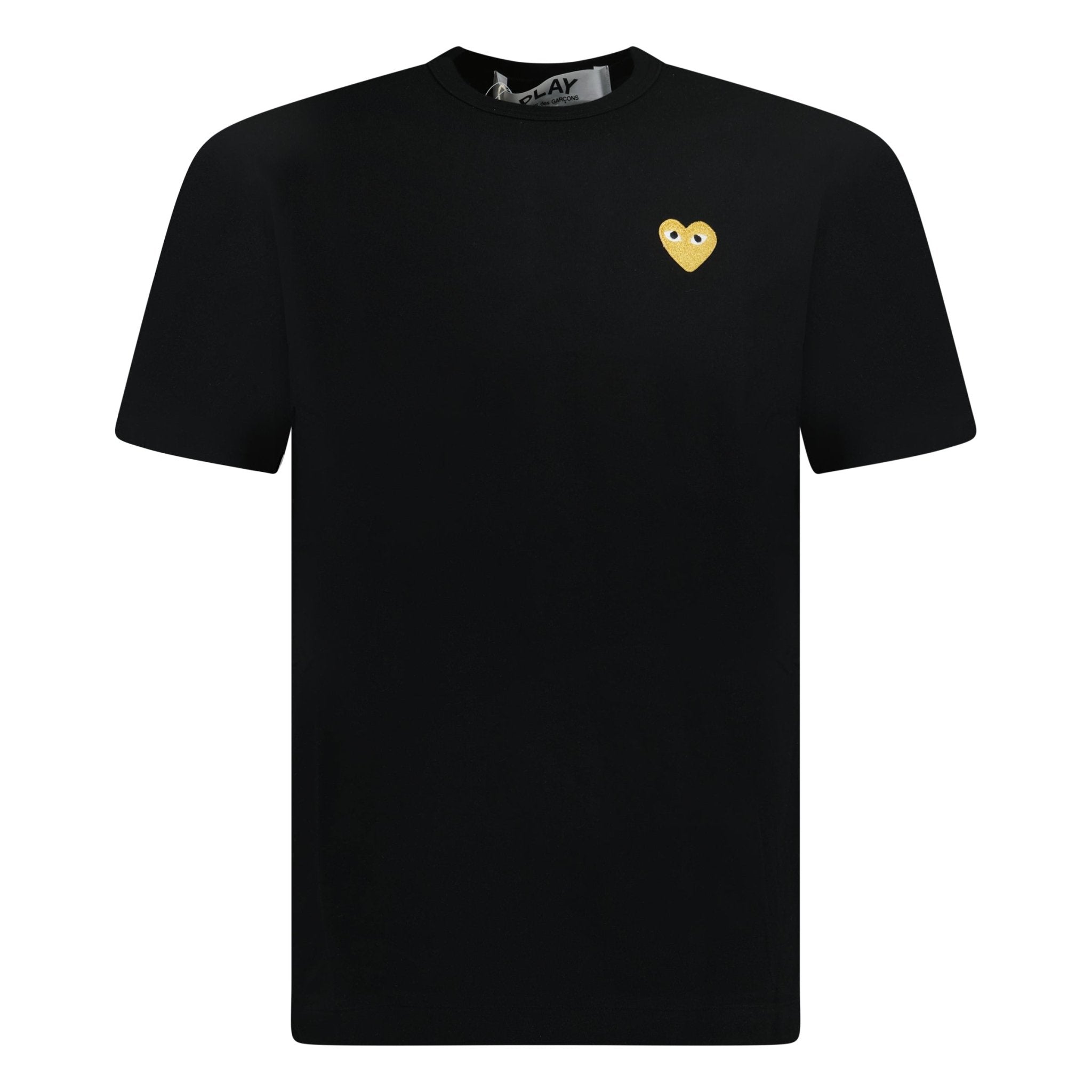 Color variation of Gold Heart Logo T-Shirt Black