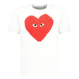 Comme Des Garcons Heart Logo T-Shirt White - Boinclo ltd - Outlet Sale Under Retail