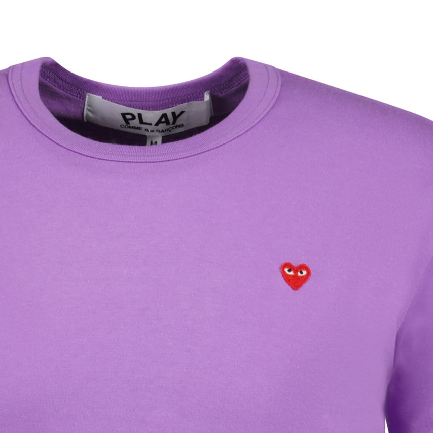 Comme Des Garcons Small Stitch Heart T-Shirt Purple - Boinclo ltd - Outlet Sale Under Retail