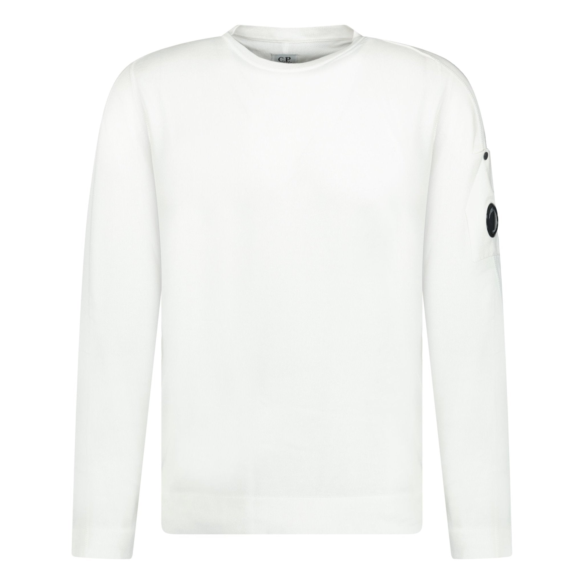 Color variation of Arm Lens Thin Knitted Sweatshirt White