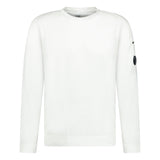 CP Company Arm Lens Thin Knitted Sweatshirt white - Boinclo ltd - Outlet Sale Under Retail