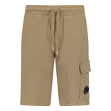 CP Company Bermuda Light Fleece Lens Shorts Brown - Boinclo ltd - Outlet Sale Under Retail