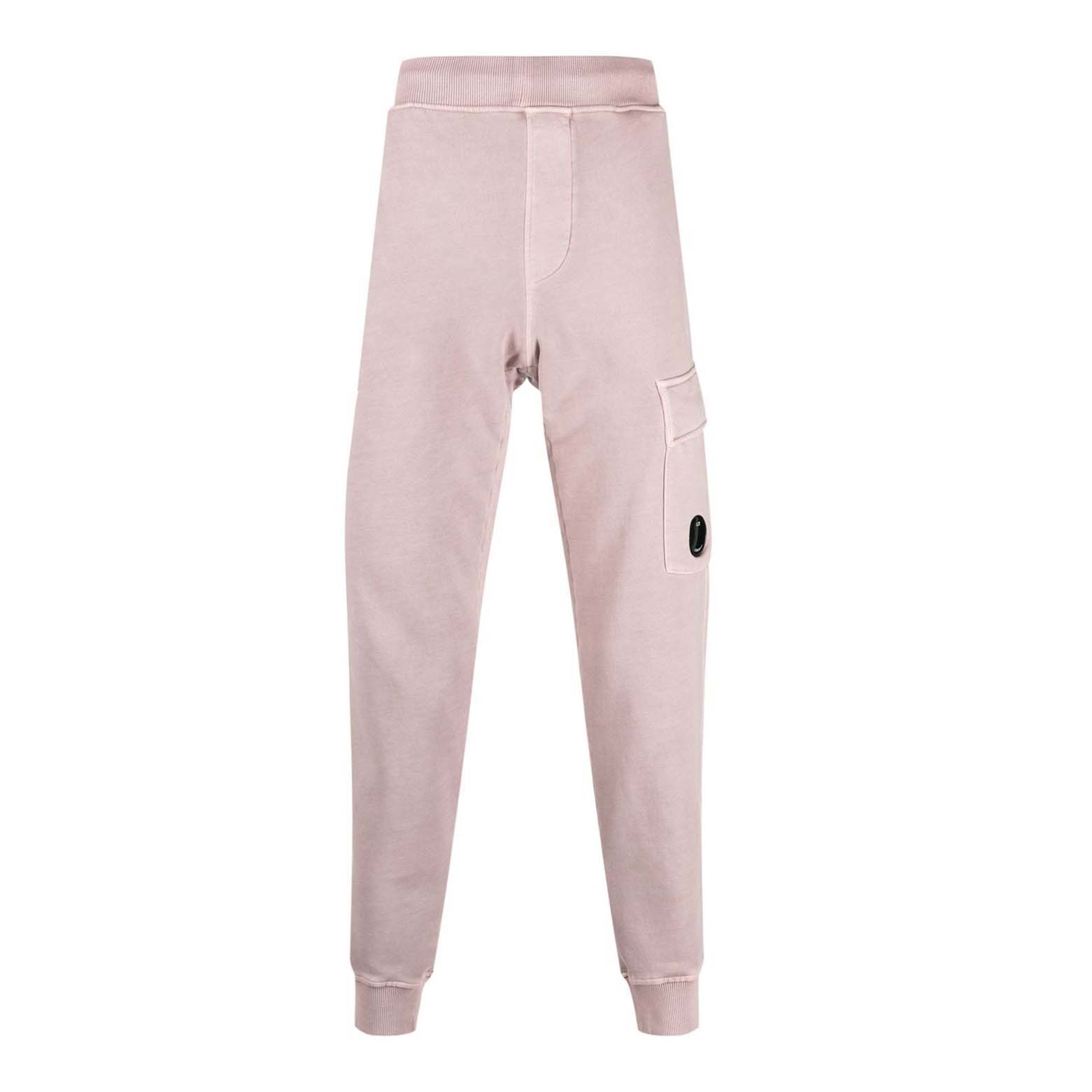 Color variation of Diagonal Fleece Track Pants Light Peach