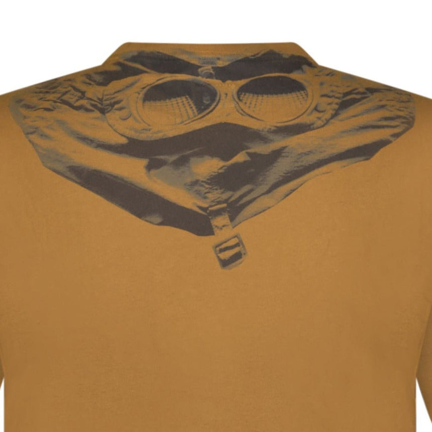 CP Company Goggle Print Crew T-Shirt Brown - Boinclo ltd - Outlet Sale Under Retail