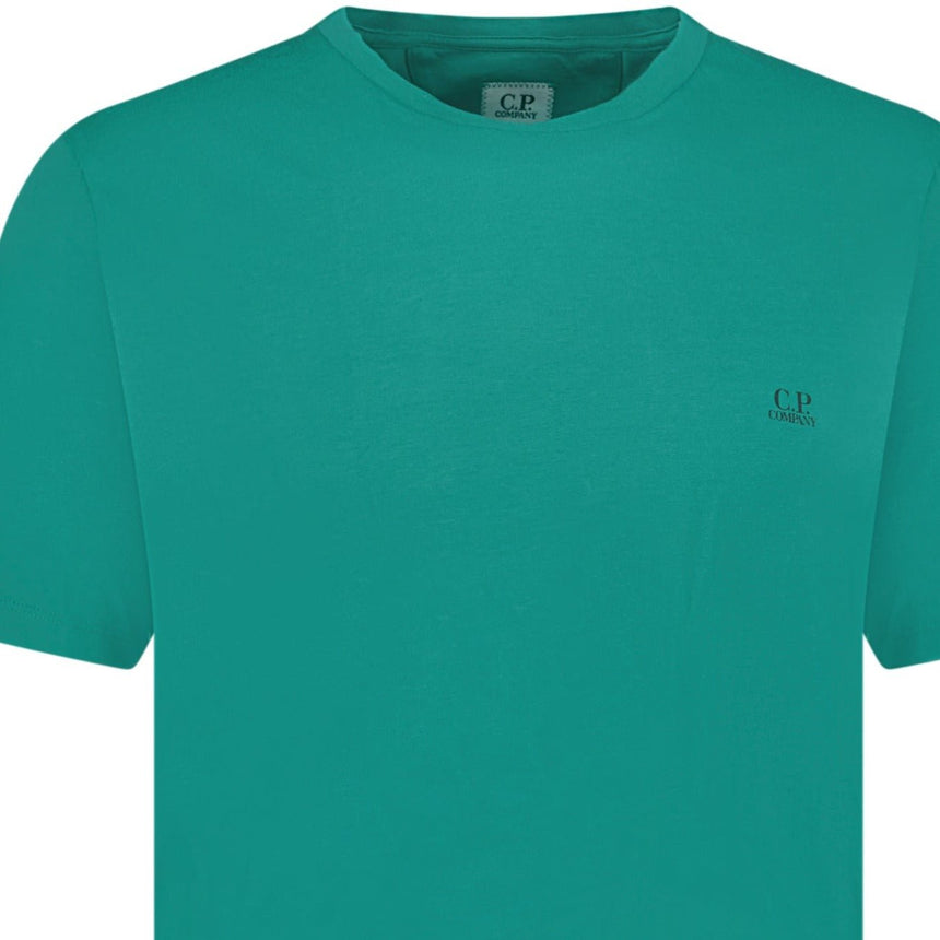 CP Company Jersey T-Shirt Small Logo Green - Boinclo ltd - Outlet Sale Under Retail