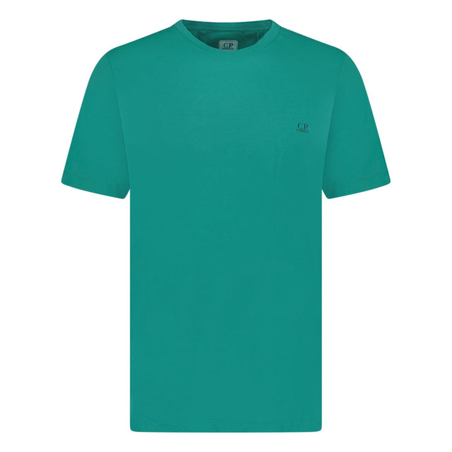 CP Company Jersey T-Shirt Small Logo Green - Boinclo ltd - Outlet Sale Under Retail