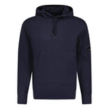 CP Company Lens Diagonal Raised Hooded Fleece Navy - Boinclo ltd - Outlet Sale Under Retail