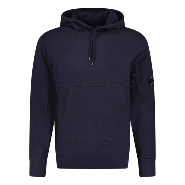 CP Company Lens Diagonal Raised Hooded Fleece Navy - Boinclo ltd - Outlet Sale Under Retail