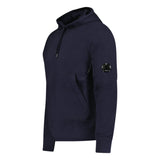 CP Company Lens Diagonal Raised Hooded Fleece Navy - Boinclo ltd - Outlet Sale Under Retail