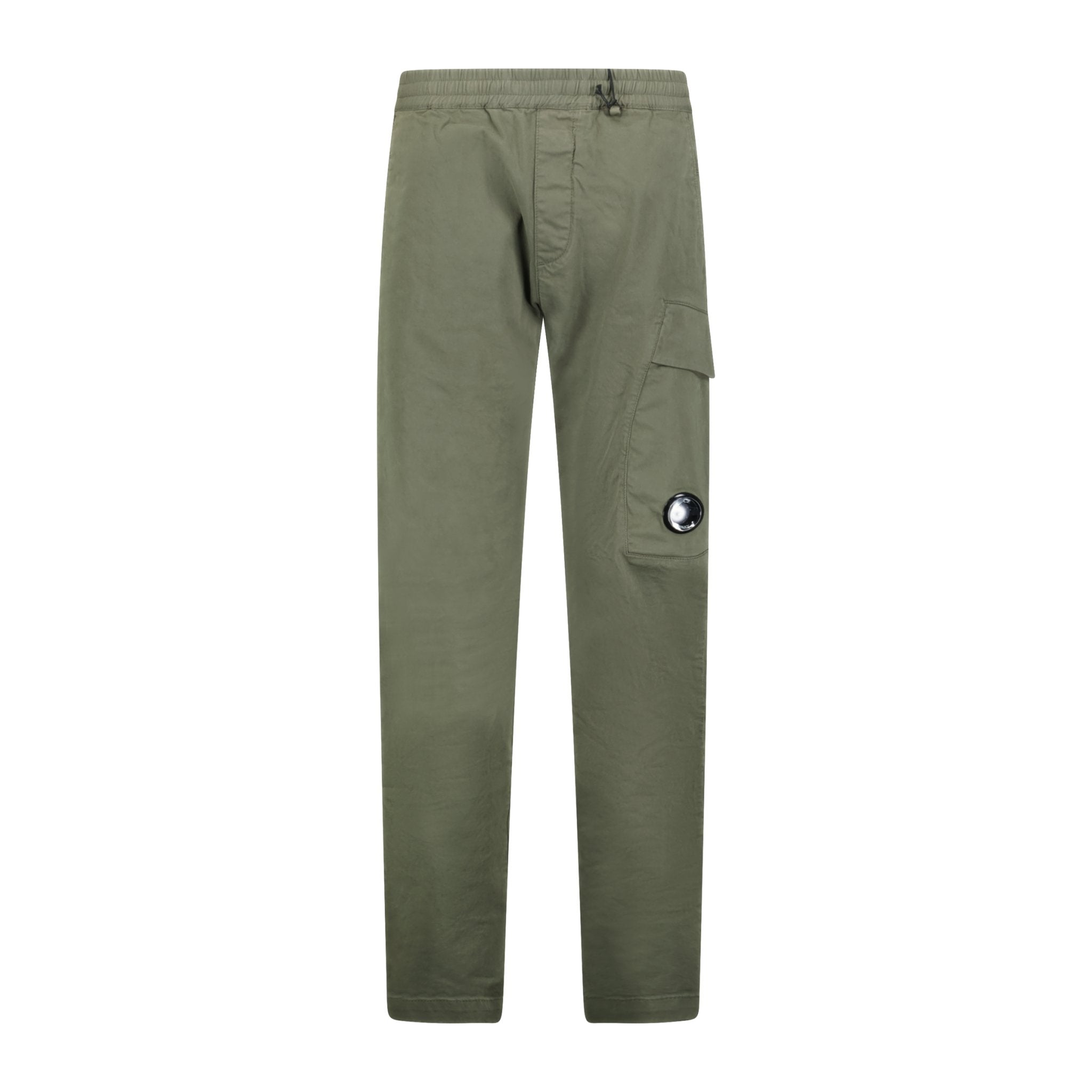 Color variation of Lens Stretch Sateen Cargo Pants Green