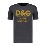 Dolce & Gabbana Logo T-Shirt Marl Grey - Boinclo ltd - Outlet Sale Under Retail