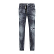 DSquared2 'Skater' Print Logo Slim Fit Jeans Black - Boinclo ltd - Outlet Sale Under Retail