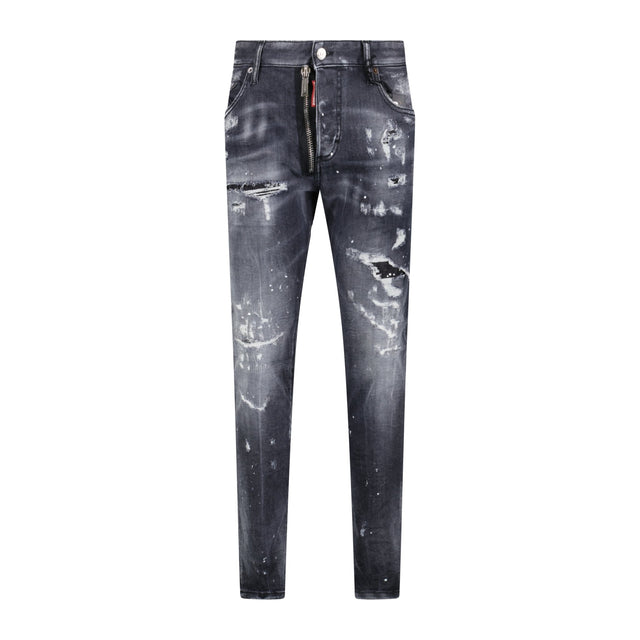 DSquared2 'Super Twinky' Milano Logo Jeans Black - Boinclo ltd - Outlet Sale Under Retail