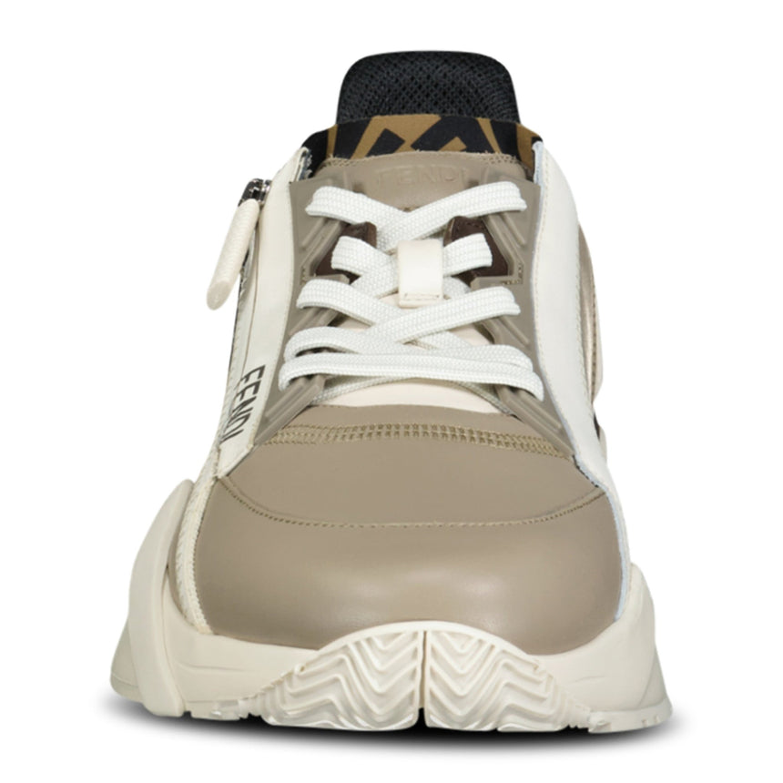 Fendi Flow Vitello+Tess Sneaker Brown - Boinclo ltd - Outlet Sale Under Retail