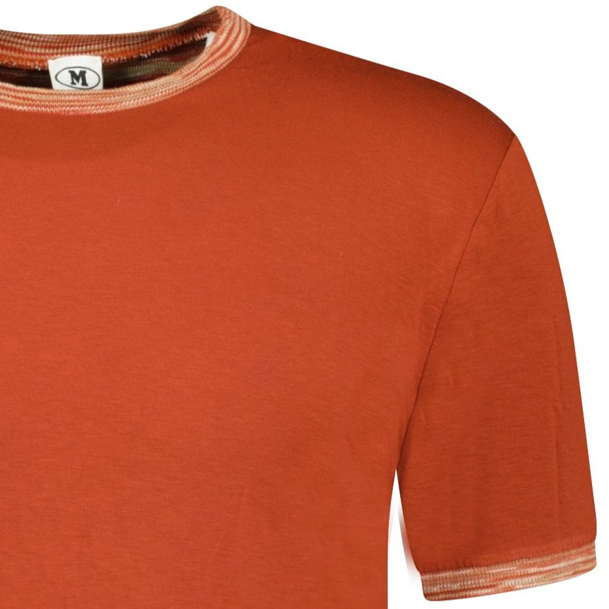 Missoni Contrast Collar T-Shirt Burnt Orange - Boinclo ltd - Outlet Sale Under Retail