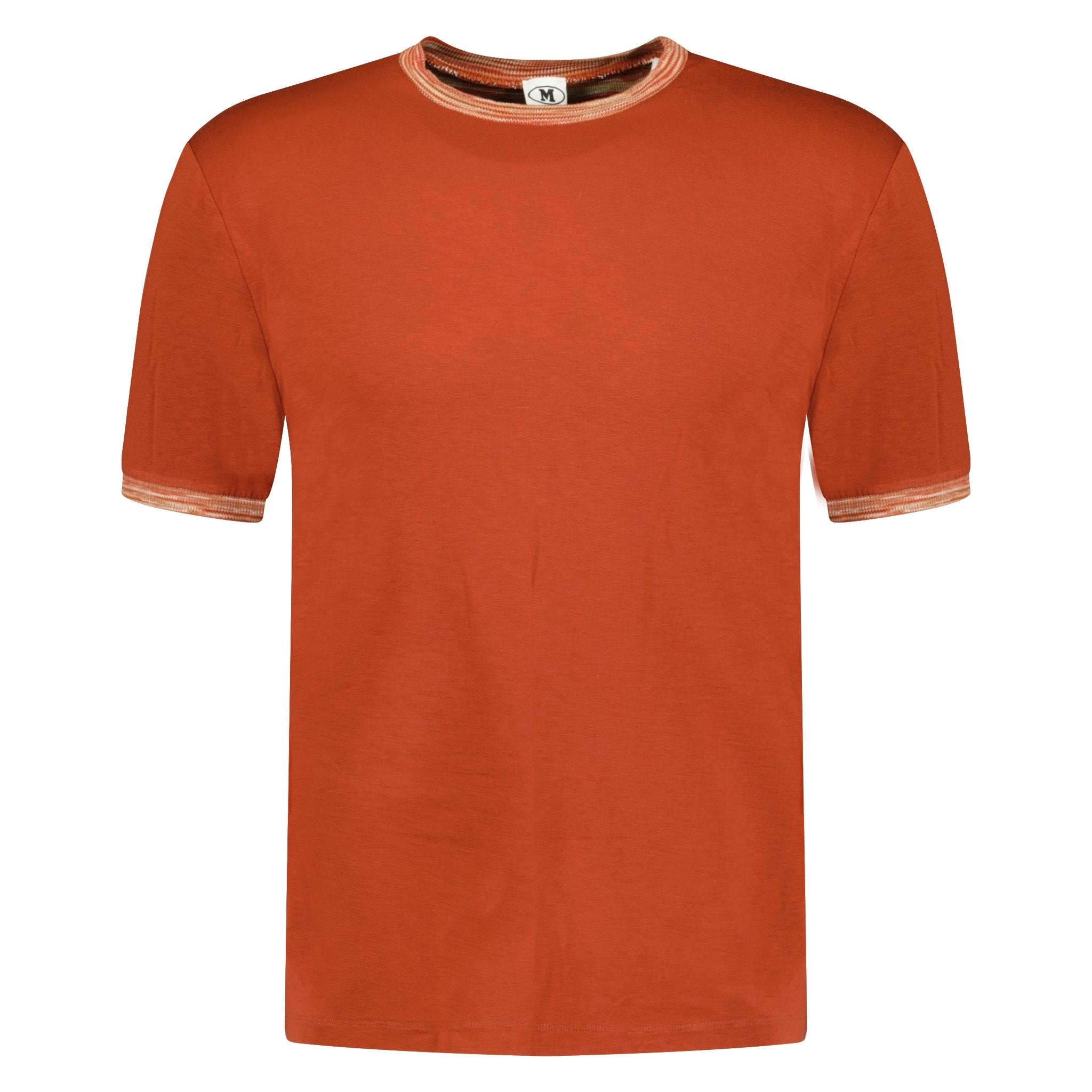 Color variation of Contrast Collar T-Shirt Burnt Orange