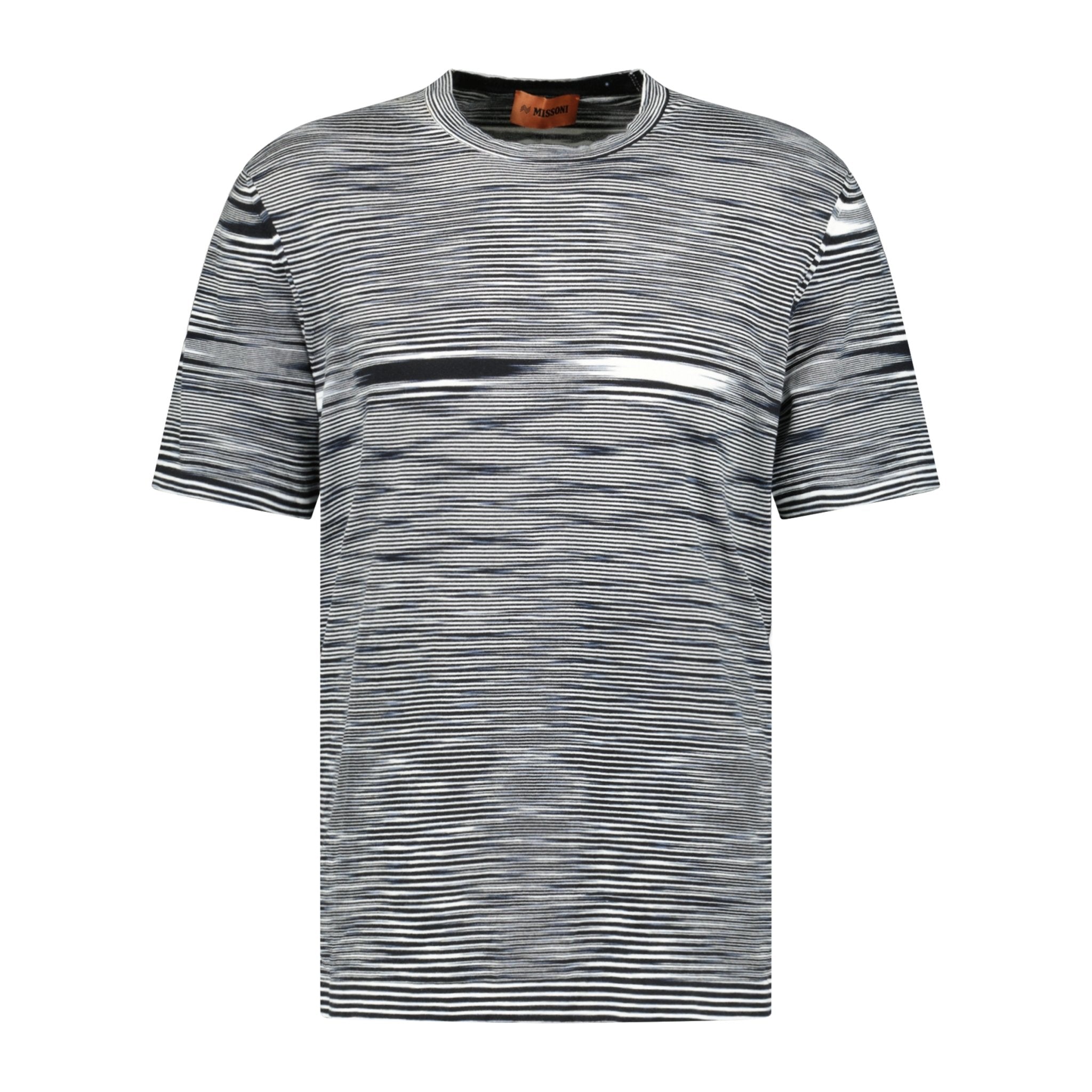 Color variation of Knitted Stripe T-Shirt White & Black