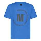 Moncler Embroidered Outdoor wear T-Shirt Blue - Boinclo ltd - Outlet Sale Under Retail