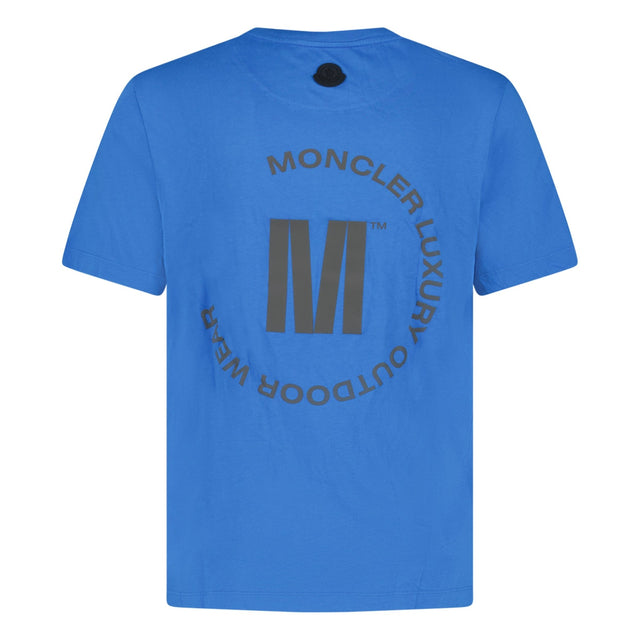 Moncler Embroidered Outdoor wear T-Shirt Blue - Boinclo ltd - Outlet Sale Under Retail