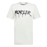 Moncler Graffiti Print T-Shirt White - Boinclo ltd - Outlet Sale Under Retail