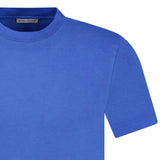 Moncler Writing Embroidery Logo T-Shirt Blue - Boinclo ltd - Outlet Sale Under Retail