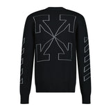 Off-White Knitted Jumper Black - Boinclo ltd - Outlet Sale Under Retail