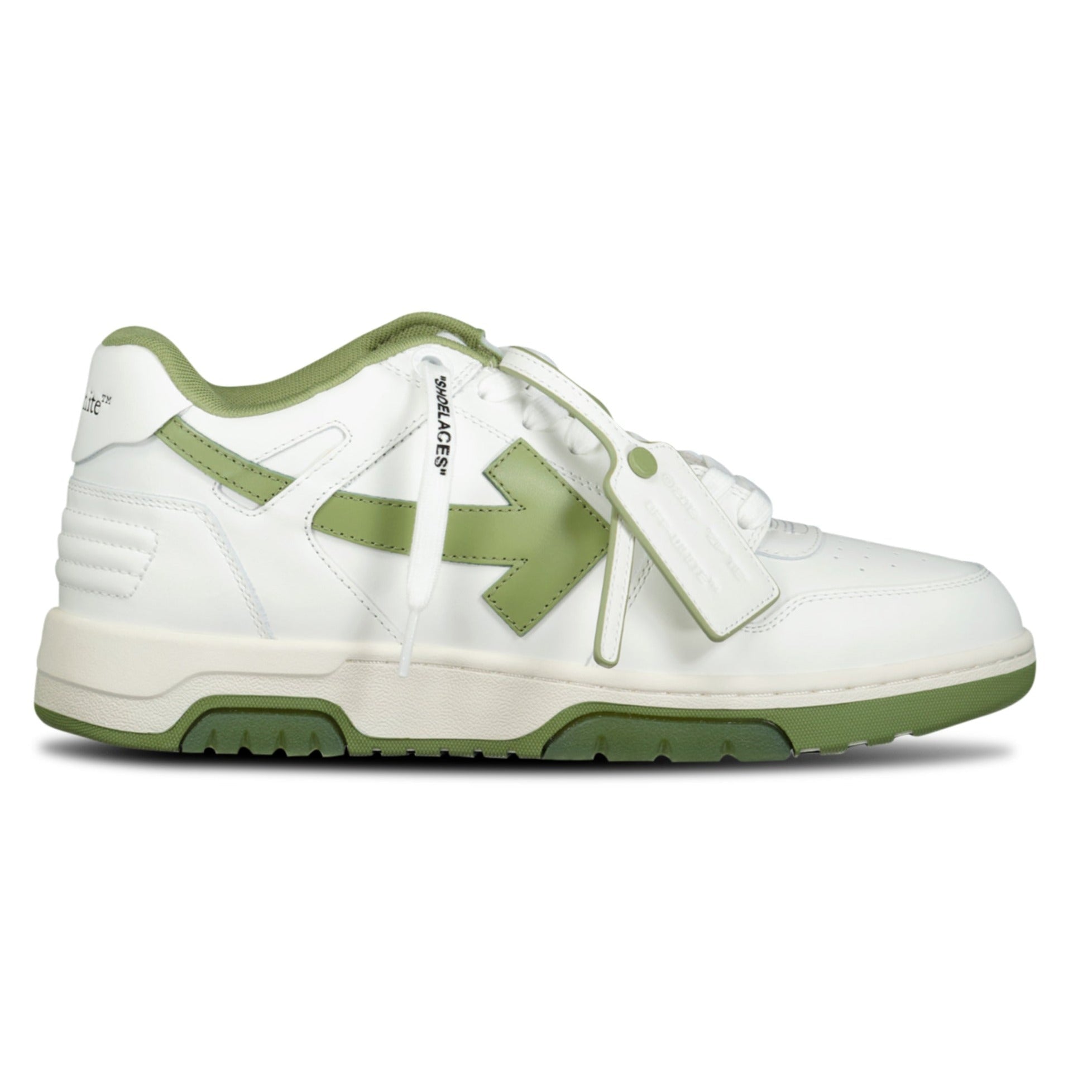 Color variation of Out Of Office Calf Leather Trainer White & Sage