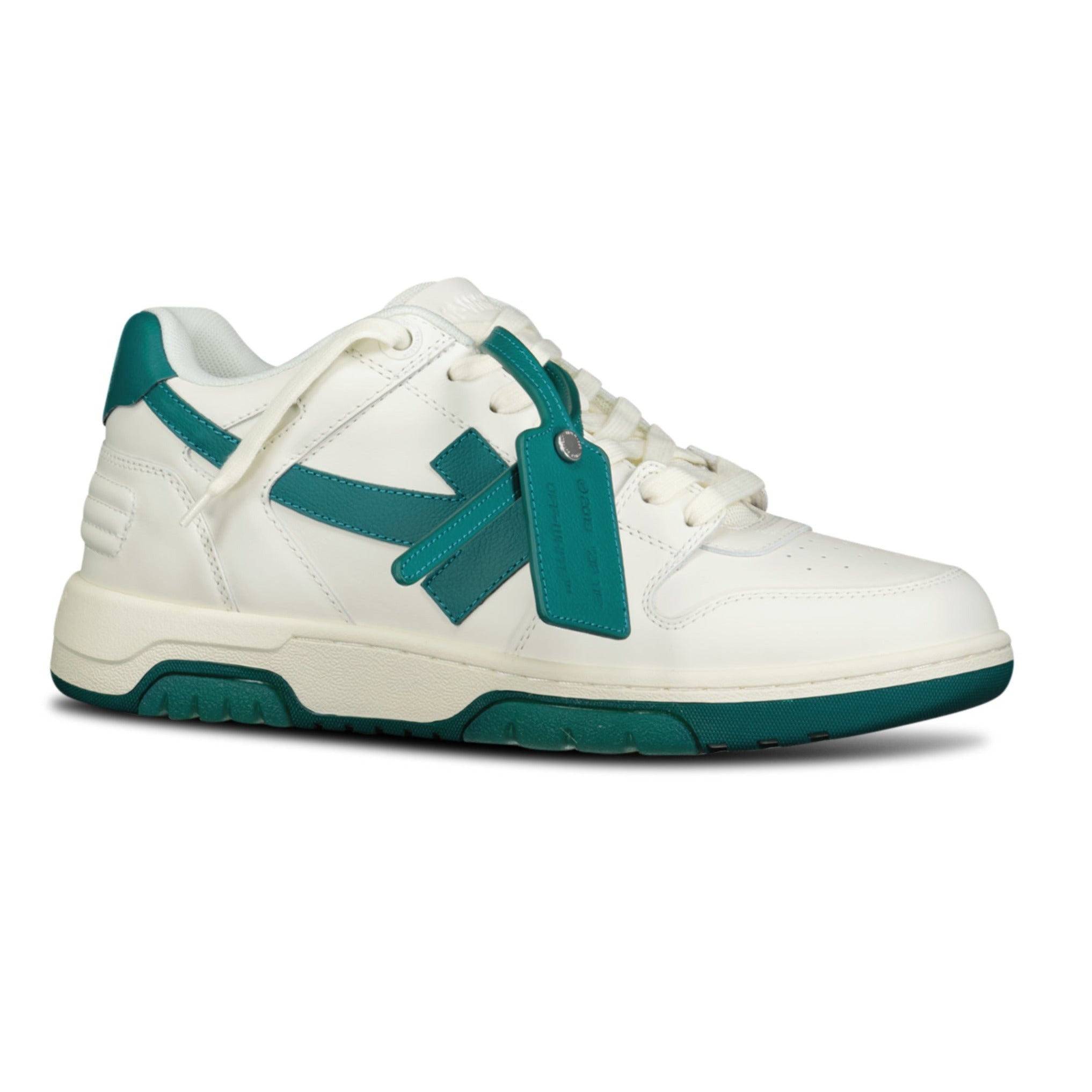 Color variation of Out Of Office Low-Top Leather Trainers White & Green