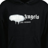 Palm Angels Las Vegas Sprayed Logo Hooded Sweatshirt Black - Boinclo ltd - Outlet Sale Under Retail