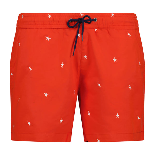 Paul Smith Star Print Pull-string Swim Shorts Red - Boinclo ltd - Outlet Sale Under Retail