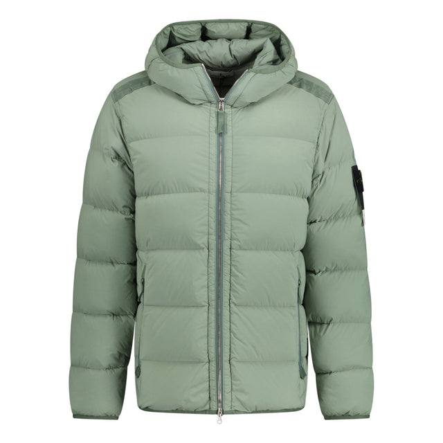 Stone Island Hooded Puffer Jacket In Seamless Tunnel Nylon Mint Green - Boinclo ltd - Outlet Sale Under Retail