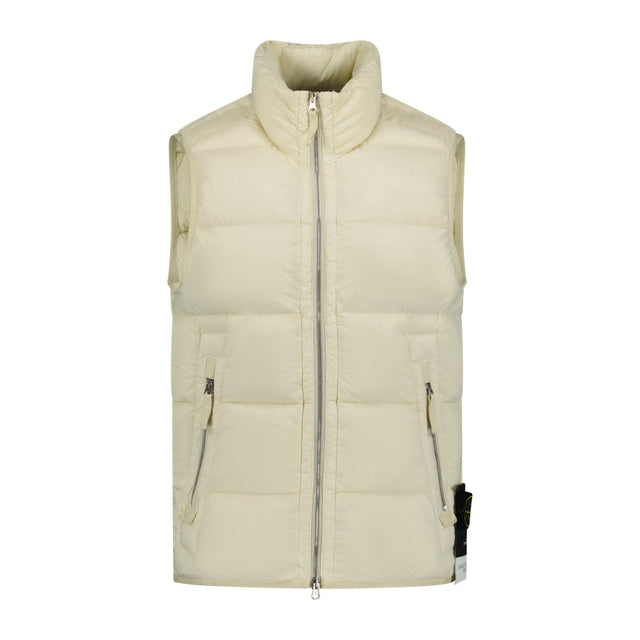 Stone Island Puffer Seamless Tunnel Nylon Gilet Cream - Boinclo ltd - Outlet Sale Under Retail