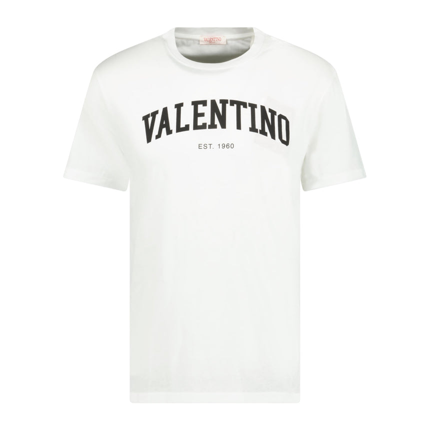 Valentino Black Logo T-Shirt White - Boinclo ltd - Outlet Sale Under Retail