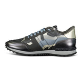 Valentino Black & Silver Rockrunner Trainers - Boinclo ltd - Outlet Sale Under Retail