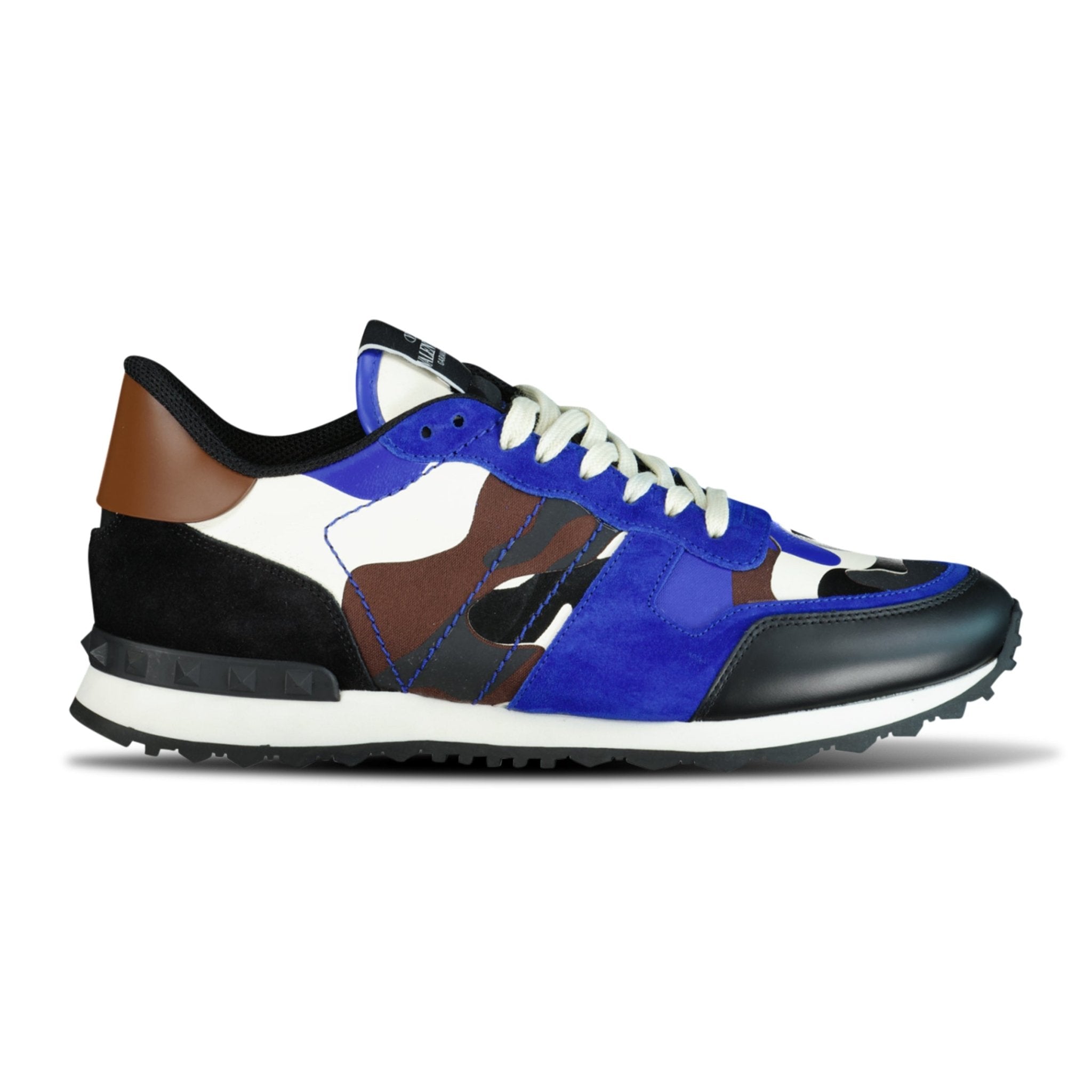 Color variation of Camo Mesh Rockrunner Trainers Camo Blue & Brown