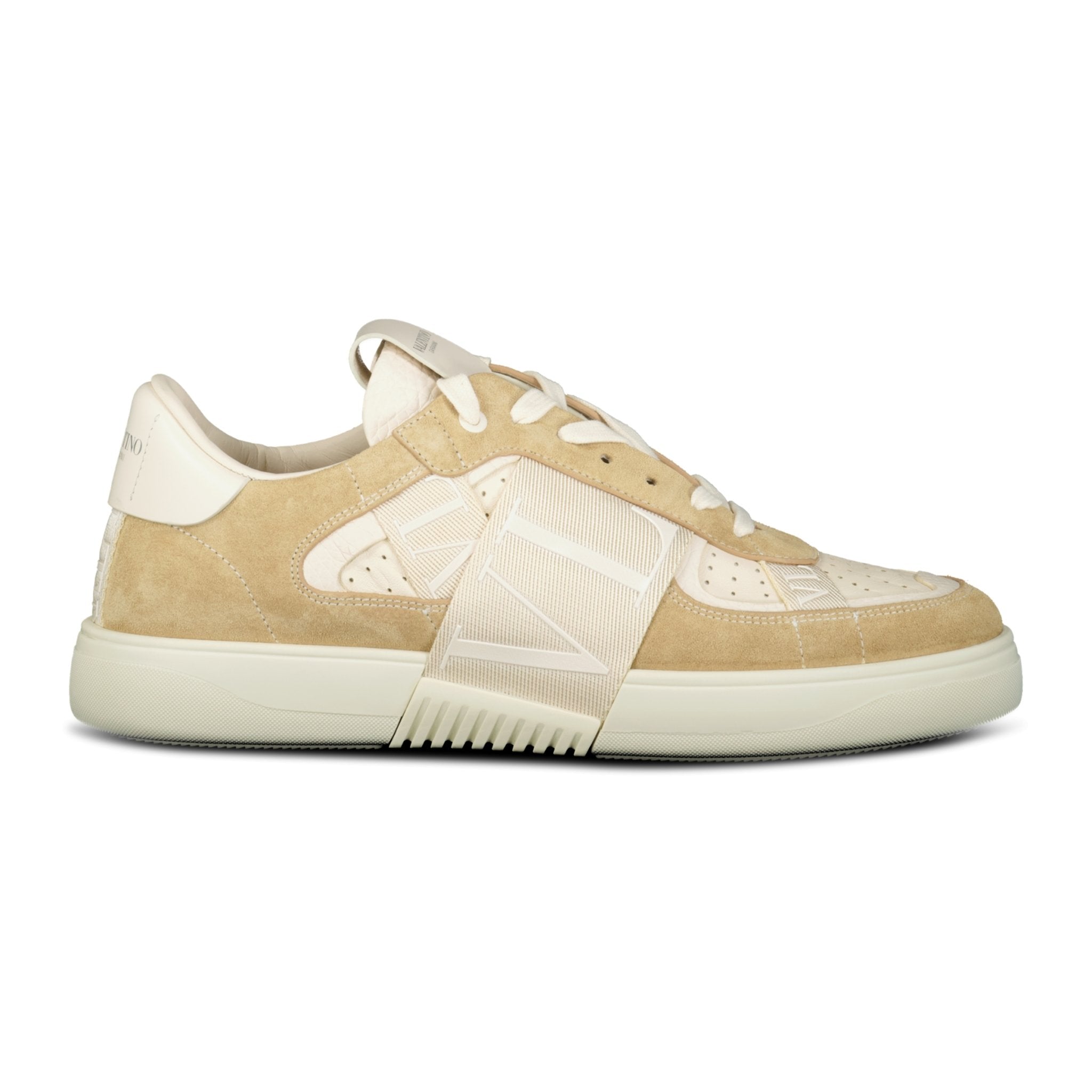 Color variation of VLTN Trainers Ivory & Beige